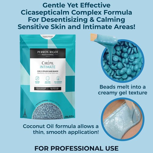 Cirepil - Intimate - 800g / 28.22 oz Wax Beads Bag - Soothing & Cicasepticalm Complex - All Hairs, Perfect for Intimate Areas & Sensitive Skins