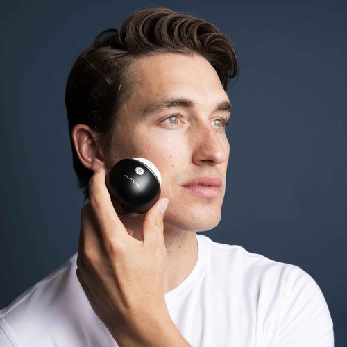 YOUTHLUX Pure Radiance, Vibrating Facial Cleansing Brush, Electric, 3 Modes, 3 Brush Heads (2 Bristle,1 Silicone), Waterproof, Rechargeable, Smart Timer, Exfoliating, Massage (Black)