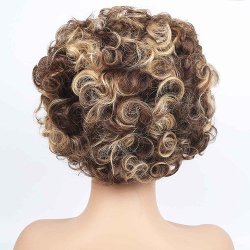 Unipearl Highlight Blonde Bob Wig Human Hair 13x4 Deep Wave Lace Front Wigs Human Hair 180% Density Short Bob Wig Pre-Plucked with Baby Hair Glueless Water Wave Curly Wigs for Black Women