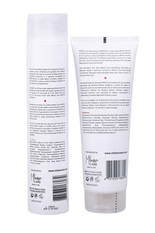 Milano Care, Hair, Keratin Nourishing Shampoo and Conditioner Set