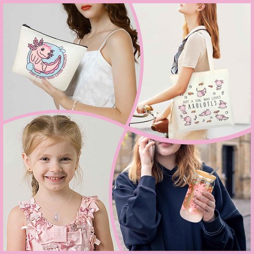 SiplyHaven 6PCS Axolotl Gifts, Teen Gifts Trendy Stuff Cute Axolotls Accessories Basket for Axolotl Lovers Birthday Christmas Gift for Girls & Teens (Daughter, Niece)