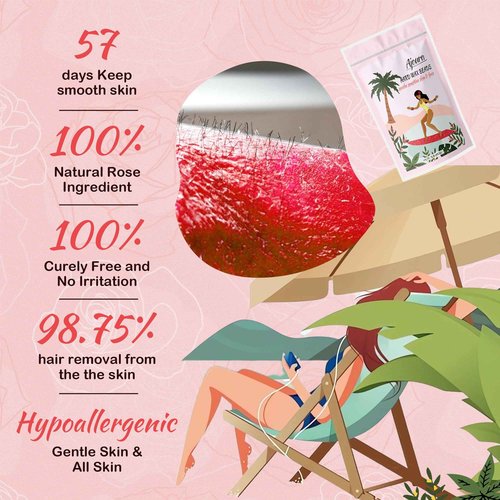 1 lb cream wax beads & 1 lb rose hard wax