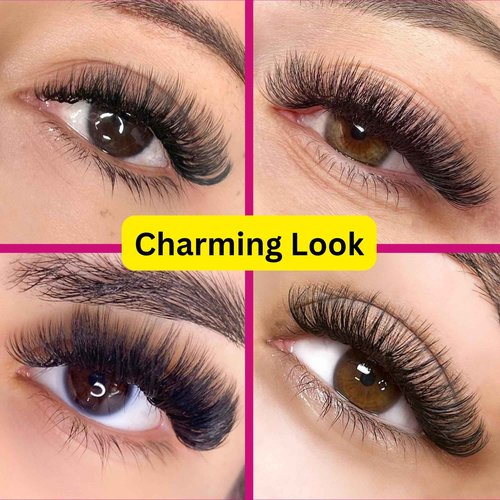 B Curl Mixed Lash Trays by SoCal Beauty - Faux Mink Eyelash Extensions, 20 Rows per Tray, Color-Coded, Aluminum Backing & Window View - Salon Quality Lashes