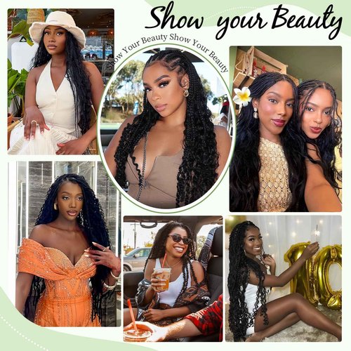 Human Braiding Hair for Boho Braids 120g 12A Deep Water Wave Bulk Human Hair Knotless Boho Braiding Curly 100% Virgin No Weft Extensions Bohemian Braids 3 Bundles/Pack Natural Color 14 Inch