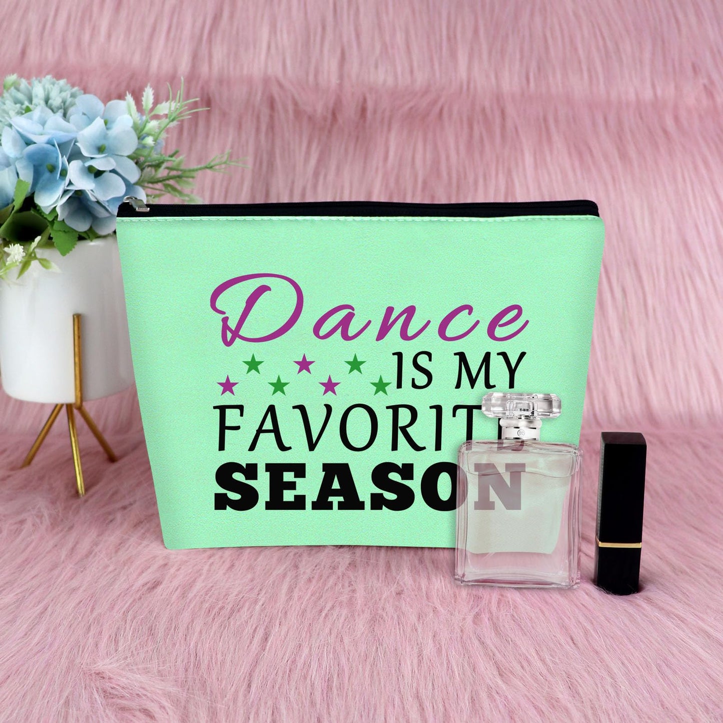 Dance Lover Gift Makeup Bag Dance Teacher Appreciation Gifts Dance Student Gifts Dance Themed Gift Dance Gifts for Women Dance Coach Gift 2PCS Travel Cosmetic Pouch Christmas Birthday Retirement Gift