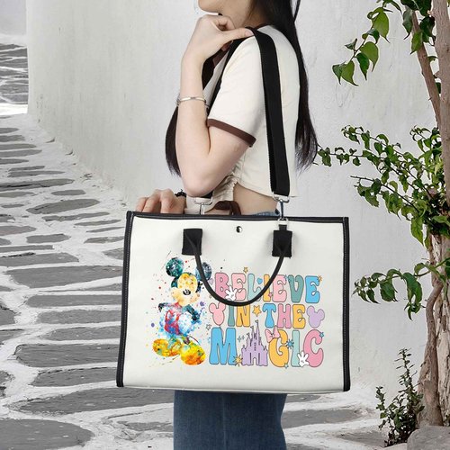 BWWKTOP Cartoon Mouse Cosmetic Makeup Bag Mouse Movie Gifts Believe In The Magic Mouse Makeup Zipper Pouch Bag Fairy Tales Merchandise (believe in the magic BG)