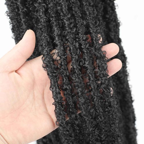 Long Butterfly Locs Crochet Hair With Goddess Locs Curly Ends 28 Inch Distressed Locs Crochet Hair For Black Women Hair Extensions (28 Inch, 6packs,1B)