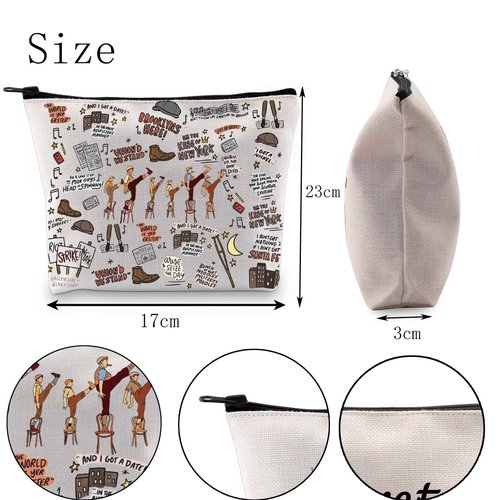 POFULL Musical Theatre Inspired Gift Newsboy Theatre Cosmetic Bag Musical Lover Gift