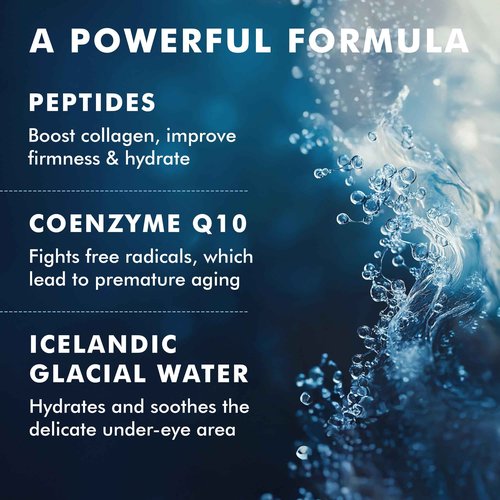 Skyn ICELAND Hydro Cool Firming Under Eye Patches, Instant Cooling for Puffy, Tired Eyes with Peptides and Coenzyme Q10, 10 Minute Treatment, Vegan, All Skin Types, 12 Pairs