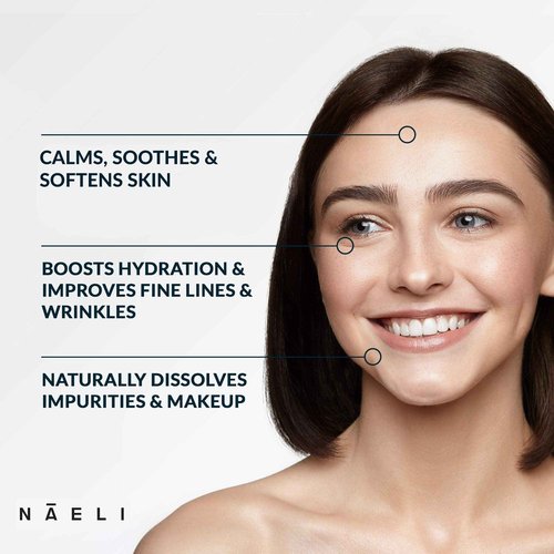NAELI Gentle Facial Cleanser & AHA/BHA Exfoliator Face Wash, Anti Aging Set to Brighten, Minimize Pores & Reduce Wrinkles - Holiday Skincare Gift for Women & Men, Natural, Vegan & Cruelty Free, 4oz