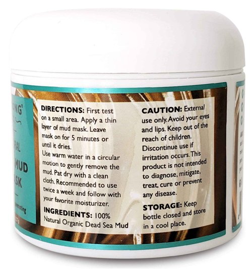 Aromasong Dead Sea Spa Bundle: 5 lbs Raw Dead Sea Salt + 100% Pure Dead Sea Mud Mask for Detox and Relaxation