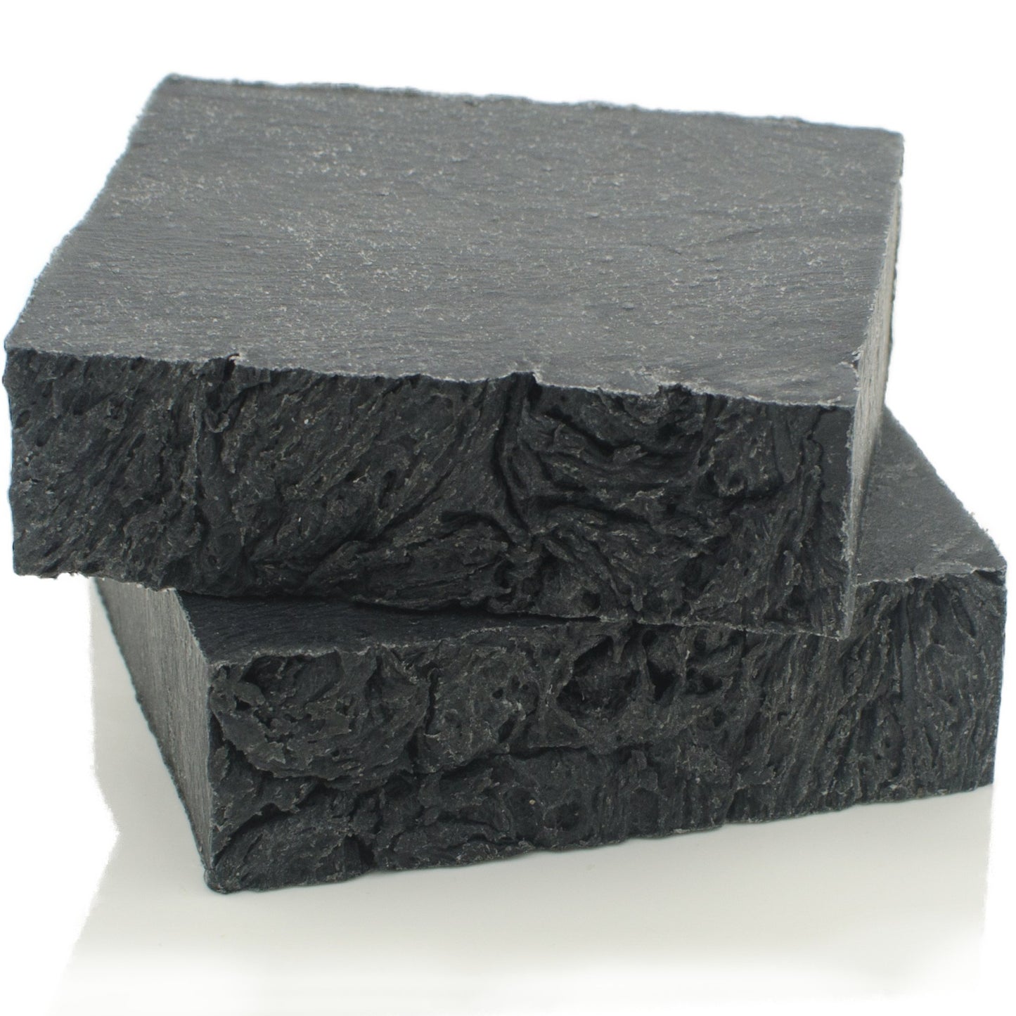 The Yellow Bird Natural Charcoal Soap Bar for Face, Body, Acne, Oily, and Sensitive Skin. (2 Bars)