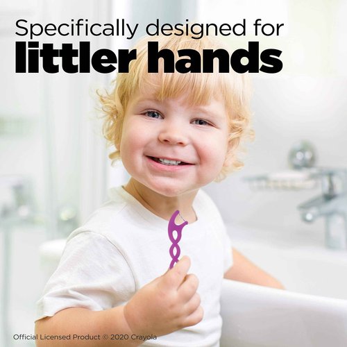 GUM Twistables Kids Flossers with Fluoride - Designed for Little Hands - Three Fun Fruit Flavors - Easy to Use Kids Floss Picks for Children Ages 3+, 90 Count (Pack of 2)