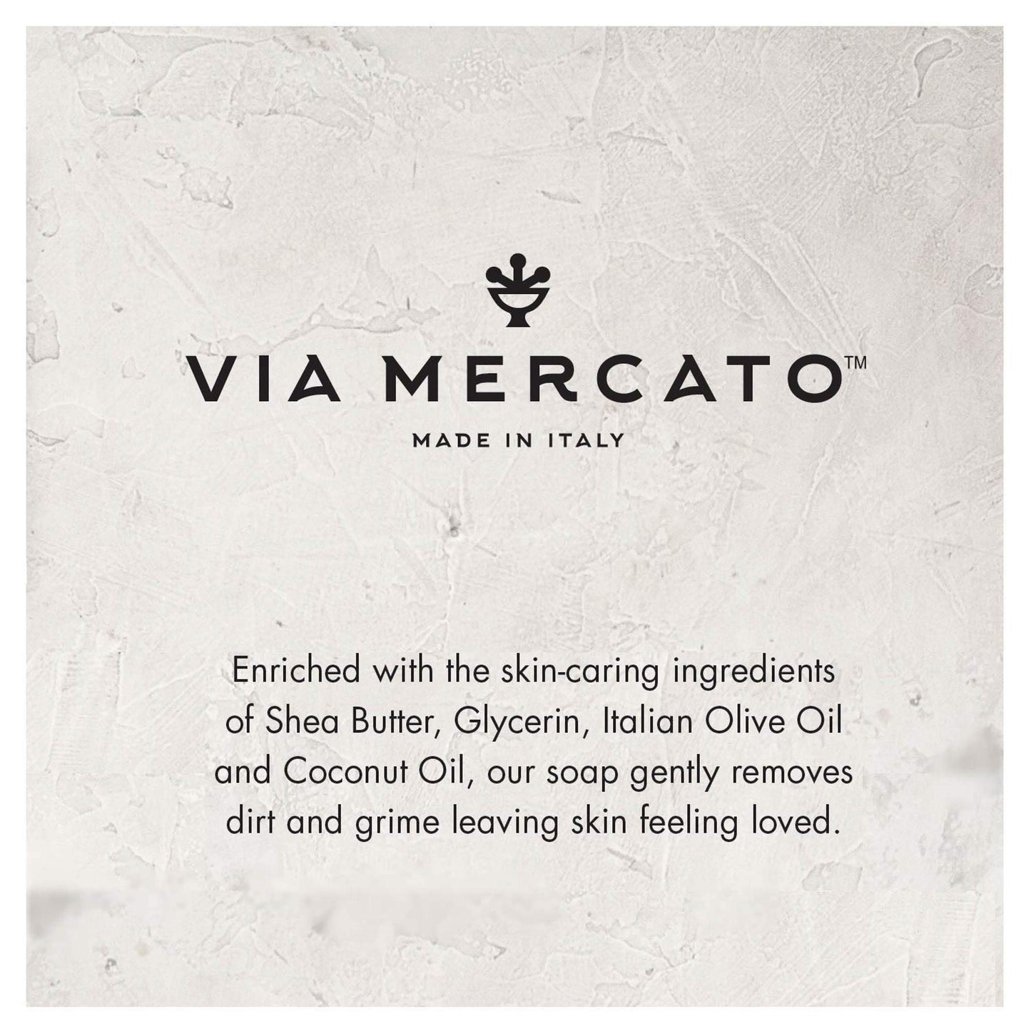 Via Mercato Italian Soap Bar (200 g), No. 6 - Fig, Orange Blossom & Cedarwood