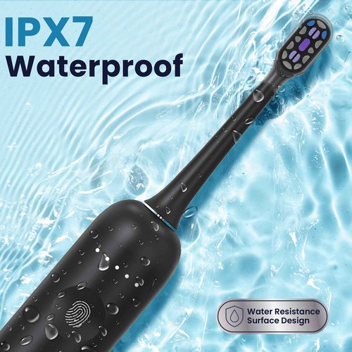ZAVARON Sonic Electric Toothbrush for Adults – Oscillation & Vibration Rechargeable Power Toothbrush with 5 Modes, 6 Brush Heads & Travel Case - 30+ Days Battery Life IPX7 Waterproof- 2Min Smart Timer