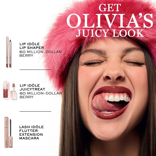 Lancôme Lip Idôle JuicyTreat Oil-in-Gloss -24HR Hydrating Gloss with Squalane for Instant Shine - 22 Rosy Plump