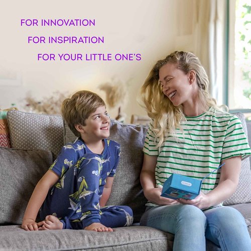 Sensory 360 Round U-Shaped Astronaut Design Mouthguard Electric Toothbrush for Kids Ages 2-7 - Automatic Memory Function - 5 Modes Toothbrush with Multiple Heads – Kids Travel Essentials (White)