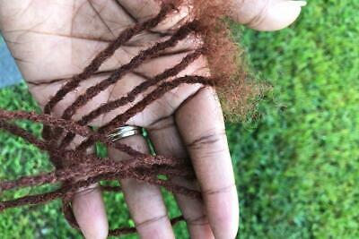 100% Human Hair Dreadlocks Handmade - Afro Kinky Small .2cm 10 Per