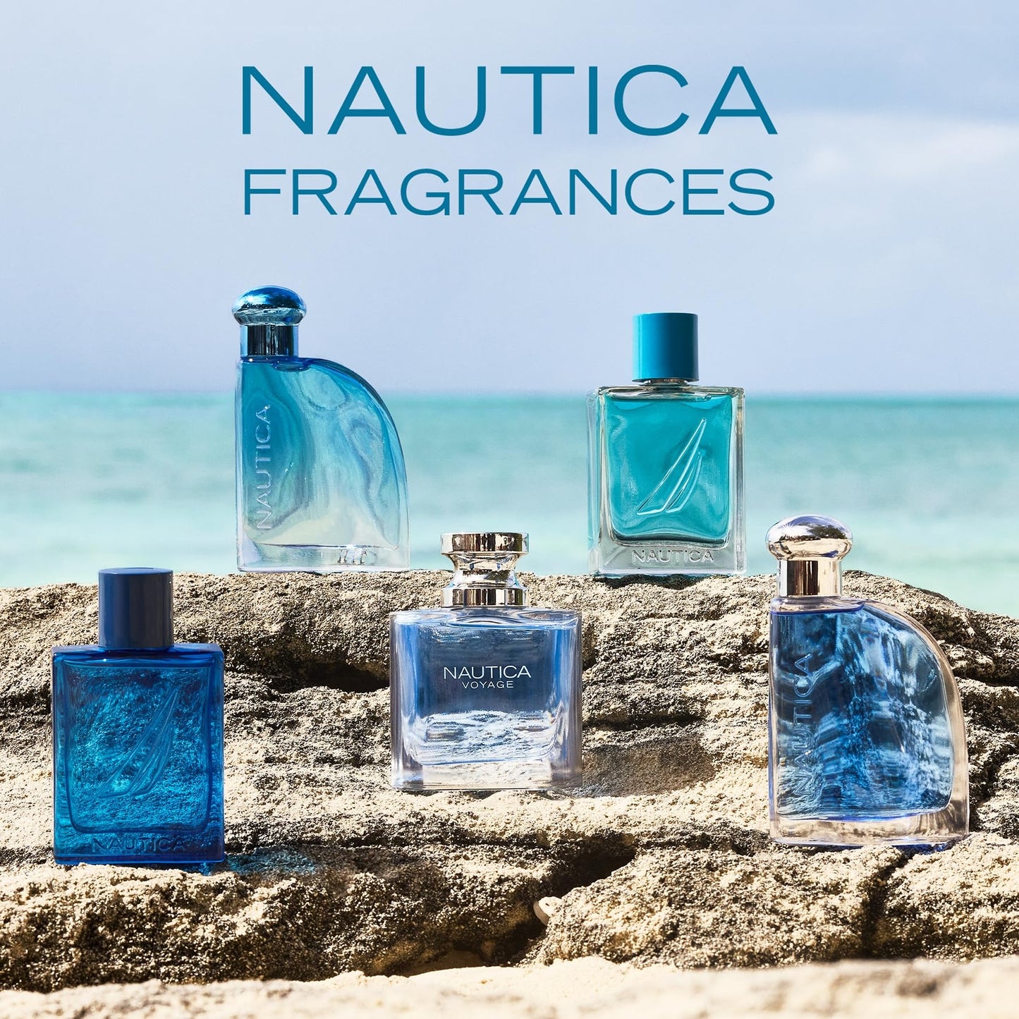 Nautica Blue Eau de Toilette 3.4 fl oz (Pack of 1), Notes of Basil, Jasmine, and Cedarwood, Men's Fragrance, Long Lasting, Everyday Fragrance, Travel Size