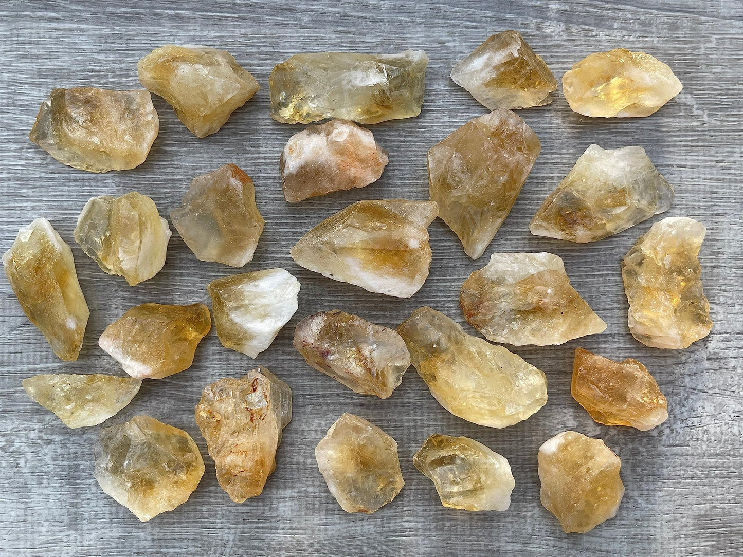 GAF TREASURES Wholesale Raw Citrine Crystals, Natural Citrine Stone, Natural Rough Citrine Crystals, Citrine Rough, Citrine Healing Crystals (Citrine, 0.5 Pound)