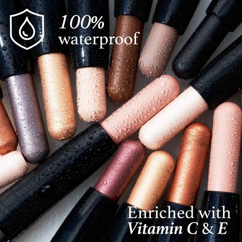 Julep Eyeshadow 101 Crème to Powder Waterproof Eyeshadow Stick, Pearl Shimmer Julep It's Balm: Tinted Lip Balm + Buildable Lip Color - Rich Plum