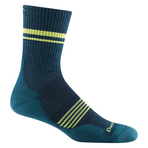 Darn Tough Vermont Men's Element Micro Crew Lightweight Running Sock (Style 1118) - Dark Teal, X-Large