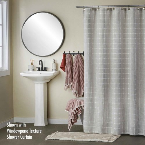 SKL Home Longborough 100% Turkish Cotton Premium 4-Piece Washcloth Set, 520 GSM, Soft & Absorbent Jacquard, Spice