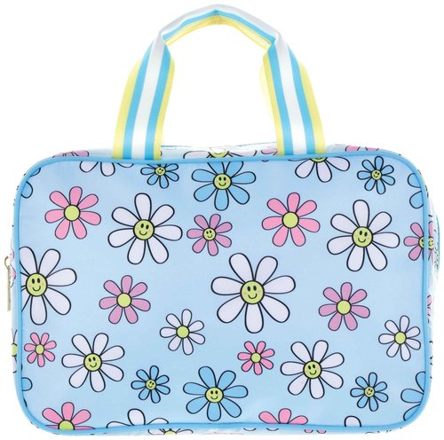 iscream 12.25" x 8.25" Nylon Double Handle Zippered Cosmetic Bag - Daisy Daydreams