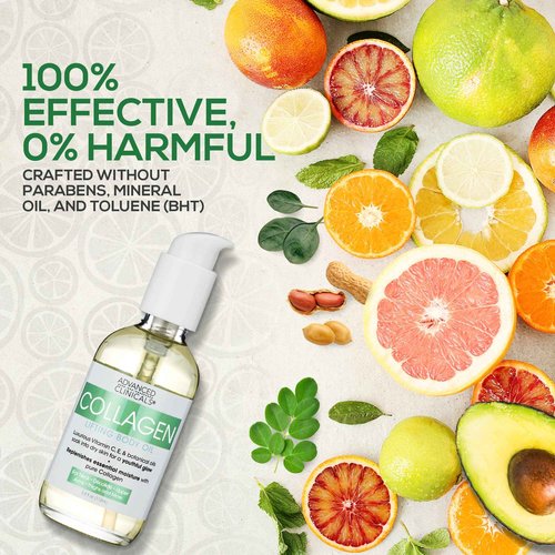 Advanced Clinicals Aloe Vera Skin Repair Cream + Collagen Lifting Body Oil Set