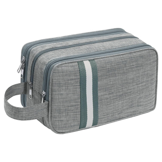 VOCUS Travel Toiletry Bag for Men,Portable Toiletry Organizer Bag with Large Capacity,Hanging Dopp Kit Water-resistant Shaving Bag for Toiletries Accessories(Grey)