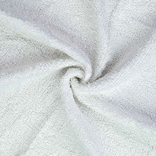 DecorRack 10 Pack 100% Cotton Wash Cloth, Luxurious Soft, 12 x 12 inch Ultra Absorbent, Machine Washable Washcloths, White (10 Pack)