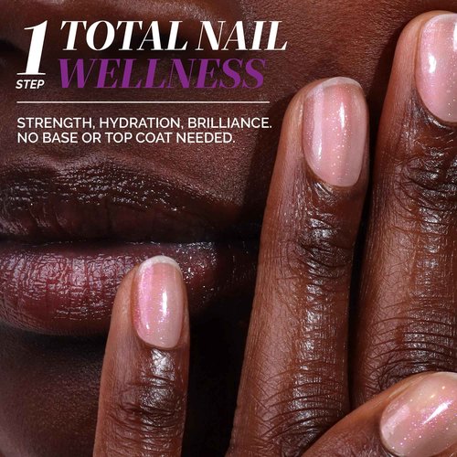 LONDONTOWN Glow Getter Nail Luminizer – One-Step Nail Treatment with Hexanal & Shimmer for Stronger, Healthier, Glossier Nails, No Base or Top Coat Needed, 0.4 Fl Oz