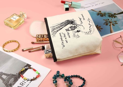 ZVMIS Friendship Gift-Best Friends Bestie BFF Gift-Daughter Sister Niece item-Birthday Best Christmas Idea -Makeup Bag Cosmetic Bag Travel Accessory Pouch-We’ll Be Friends Forever keepsake