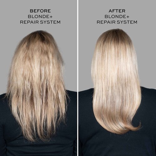 John Frieda Blonde+ Hair Repair System Bundle, Includes Full Repair System, Pre-Shampoo Treatment 3.3oz, Bond Building Shampoo 8.3oz, and Conditioner 8.3oz, Strengthens and Repairs Damaged Hair