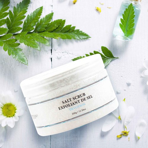Vivo Per Lei Dead Sea Salt Scrub - Body Exfoliating Scrub with Dead Sea Minerals - Sea Salt for Hands, Feet & Body - Body Scrub to Gently Exfoliate Skin - Pack of 2