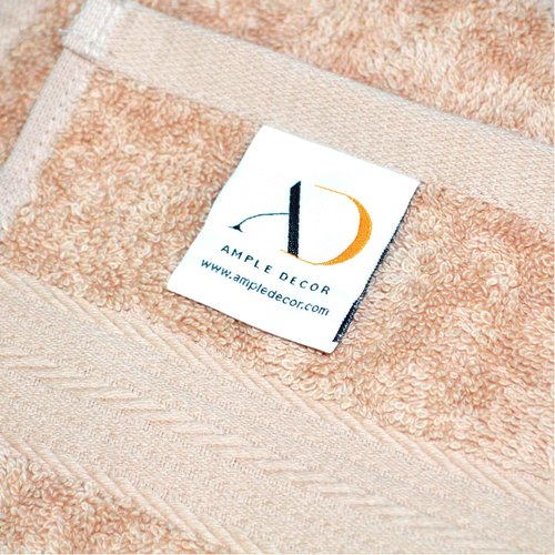Ample Decor Wash Cloths Pack of 10, Oeko Tex Certified 600 GSM 100% Cotton Soft Absorbent, Premium Quality Durable Machine Washable, Ideal for Bathroom, Pool, Hotel, Spa – Beige