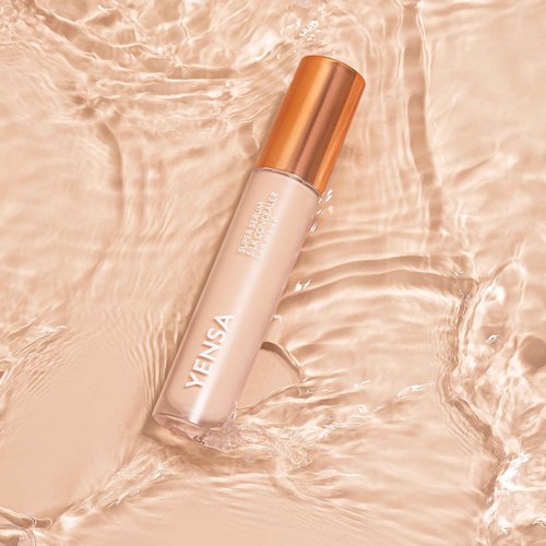 YENSA Super Serum Silk Concealer - Full Coverage Undereye Concealer & Peptides Serum for Face - Enriched with Vitamins C & E, Bakuchiol & Superfoods to Boost Radiance - Light 2 (0.2 Fl oz)