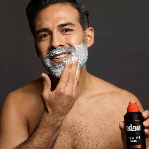 Edge Shaving Gel for Men, Sensitive Skin with Aloe, (6 Pack) - Shave Gel For Men That Moisturizes, Protects and Soothes To Help Reduce Skin Irritation