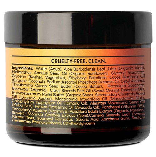 Eve Hansen Vitamin C Night Cream for Face and Neck - Hydrating, Brightening, Anti-Aging Moisturizer for Mature, Dry Skin - Non-Greasy - 2 oz