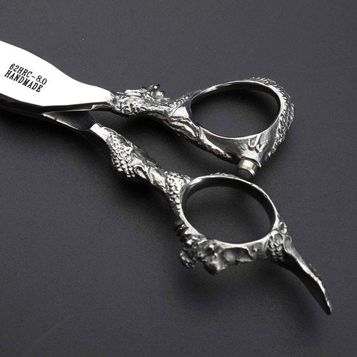 AXEMOORE Hair Scissors 6/7/8/9-inch 440C High Hardness For Hairdressers Haircuts Cuttinging Scissors Professional Haircut(8-in cutting scissors)