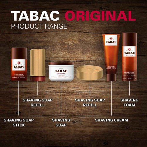 Tabac Original By Maurer & Wirtz For Men Shaving Soap Bowl Refill, 4.4-Ounces