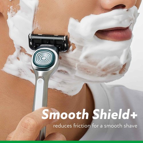DORCO SLEEK 6 Blade Razor for Men with 6 Cartridges | Men's Cartridge Razors with Razor Handle and Smooth Shaving Blades | Men’s Razors with Multi-Flex Technology