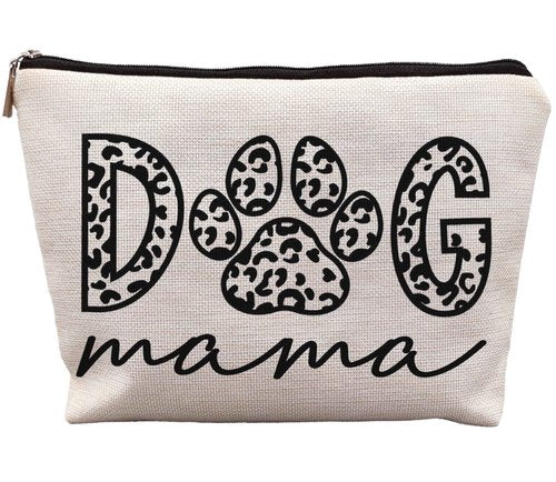 uinwk Dog Mom Makeup Bag, Animal Lovers Gift for Women