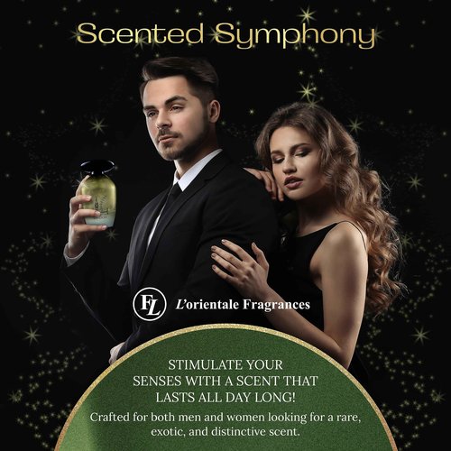 L'Orientale Fragrances Night De Paris London 100ml / 3.3oz - Oil-Based Perfumes for Women & Men, Unisex Amber Spicy Eau de Parfum - Long-Lasting Up to 24 Hours, Ideal for All Seasons
