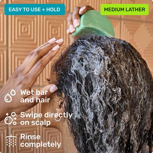 Ethique Beauty Curl-Defining Shampoo & Conditioner Bar Set for Thick, Curly Hair with Shea Butter - Plastic-Free, Vegan, Cruelty-Free - 2 Pack