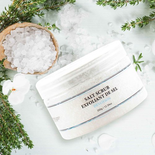 Vivo Per Lei Dead Sea Salt Scrub - Body Exfoliating Scrub with Dead Sea Minerals - Sea Salt for Hands, Feet & Body - Body Scrub to Gently Exfoliate Skin - Pack of 2