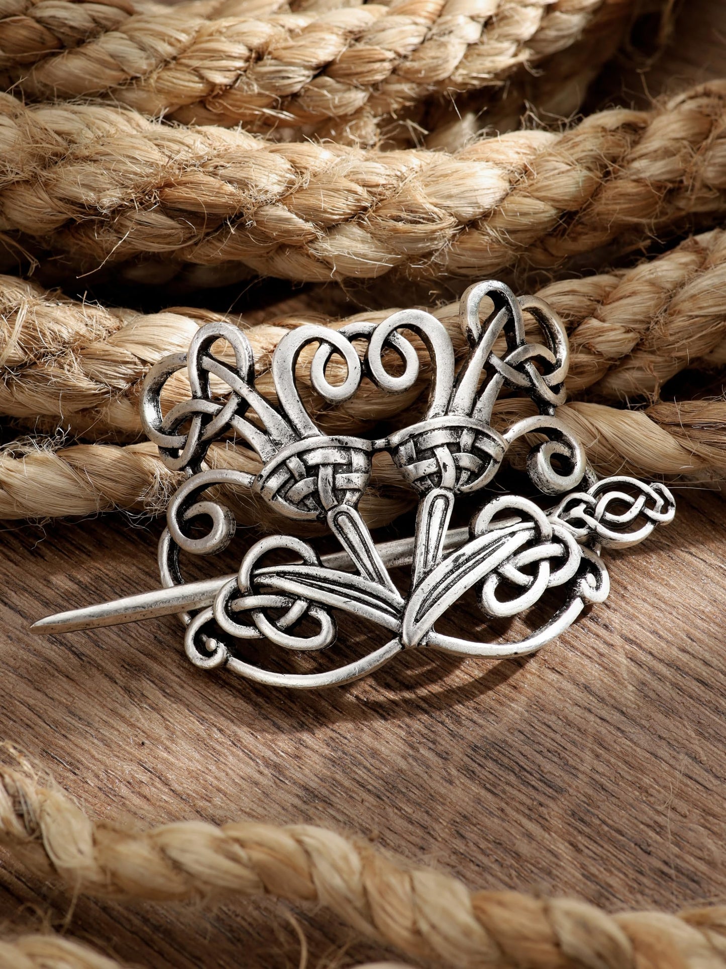 HAQUIL Celtic Knot Hair Pin for Men Women Fashion Punk Gothic Celtic Knot Hair Pin Barrette Hair Clip Pin Norse gift