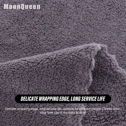 MOONQUEEN Ultra Soft Premium Washcloths Set - 12 x 12 inches - 72 Pack - Quick Drying - Highly Absorbent Coral Velvet Bathroom Wash Clothes (Grey)