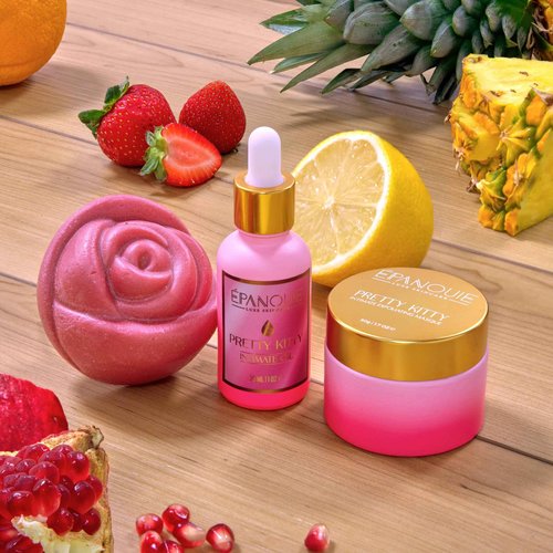 Epanouie Skin | Pretty Kitty Intimate Care | Premium Botanical Feminine Hygiene | Feminine Soap | Gentle Vulva Wash | Treats Odor + Inflammation