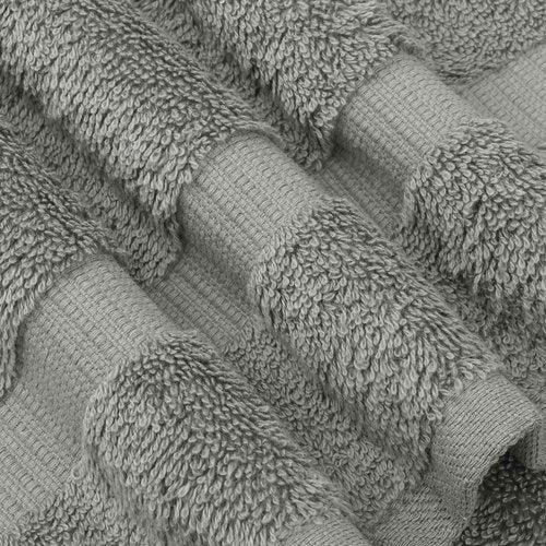 Chakir Turkish Linens | Hotel & Spa Quality 100% Cotton Premium Turkish Towels | Soft & Absorbent (4-Piece Washcloths, Gray)